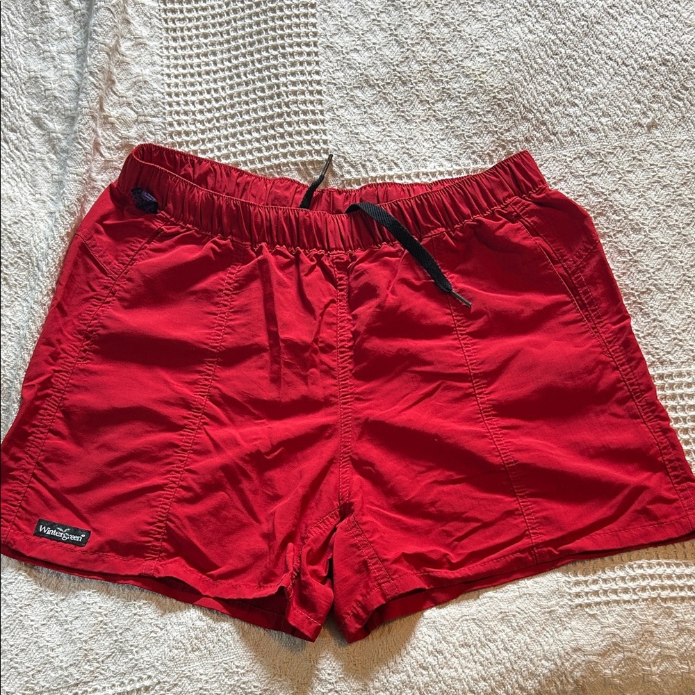 Wintergreen Northern Wear Red Women's Canoe Shorts with Drawstring